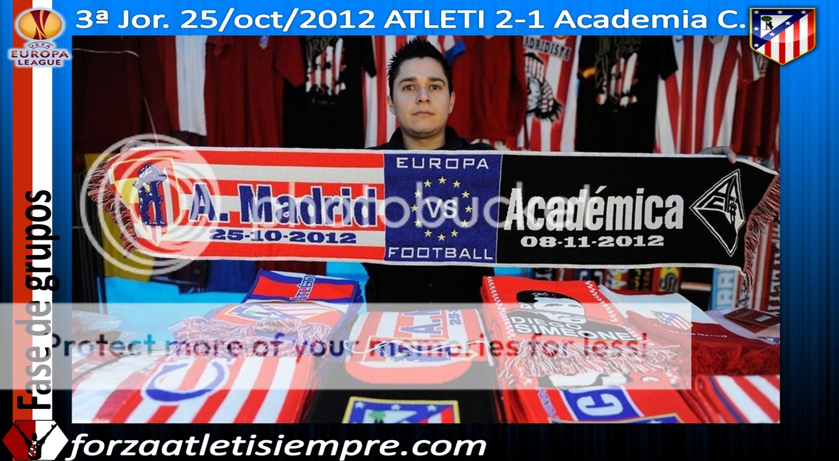 3ª Jor. UEFA E.L. 2012/13 ATLÉTI 2 - ACADÉMICA 1 - Los suplentes mantienen  002aCopiar-1